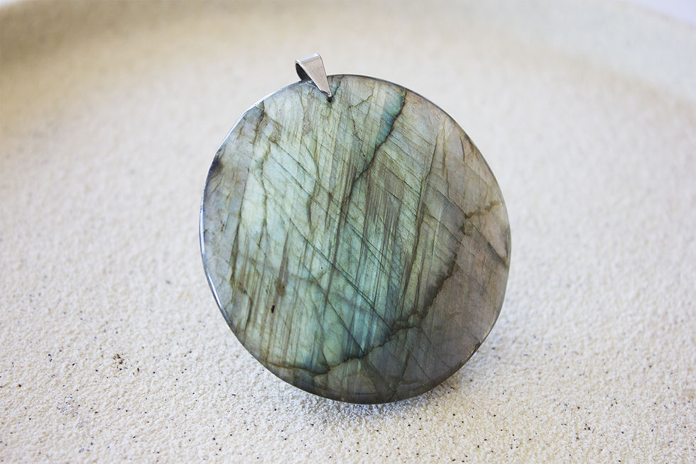 Miniature : Pendentif XXL de Labradorite