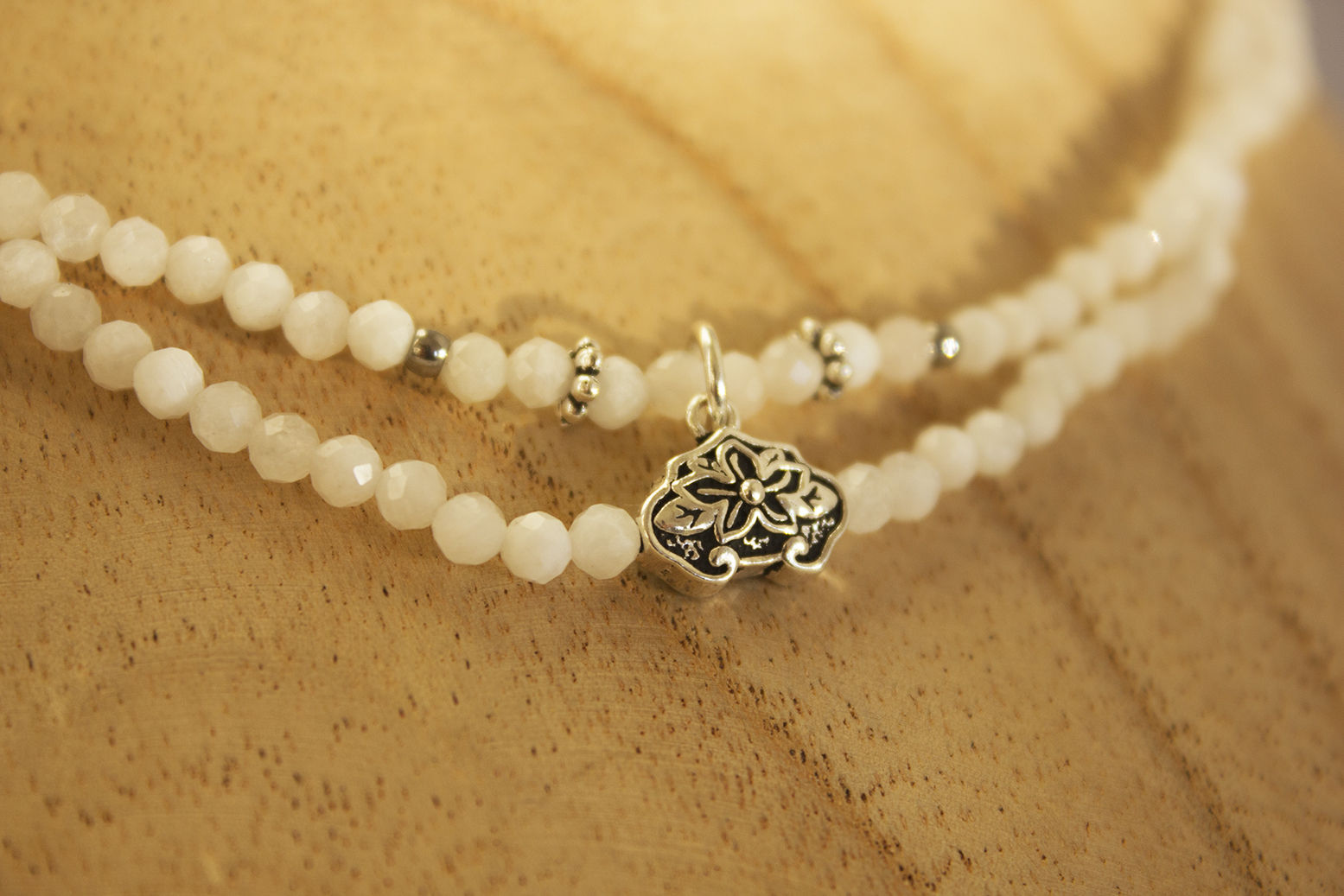 Collection "Jyoti" - La pierre de Lune & l'argent 925