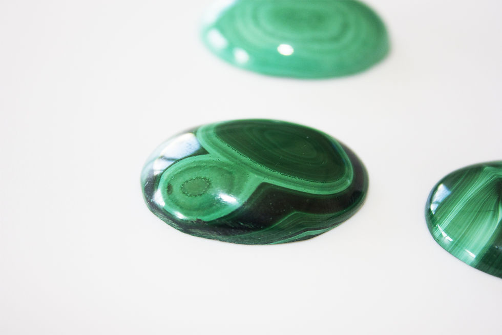 Miniature : Cabochon de Malachite