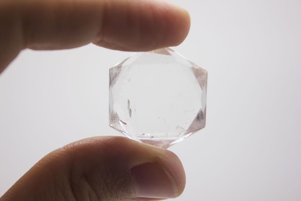 Miniature : Sceau de Salomon en cristal de roche
