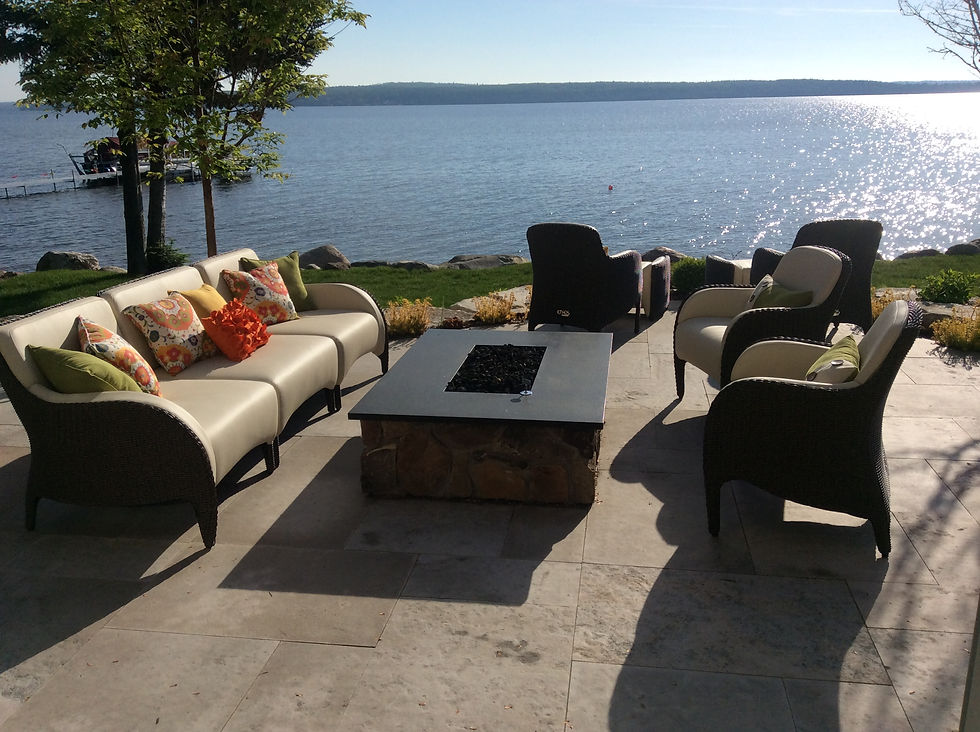 Seamless Indoor-Outdoor Sightline to Burt Lake