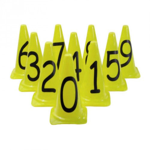 Kit Cones Médios 50cm c/ 10 Números