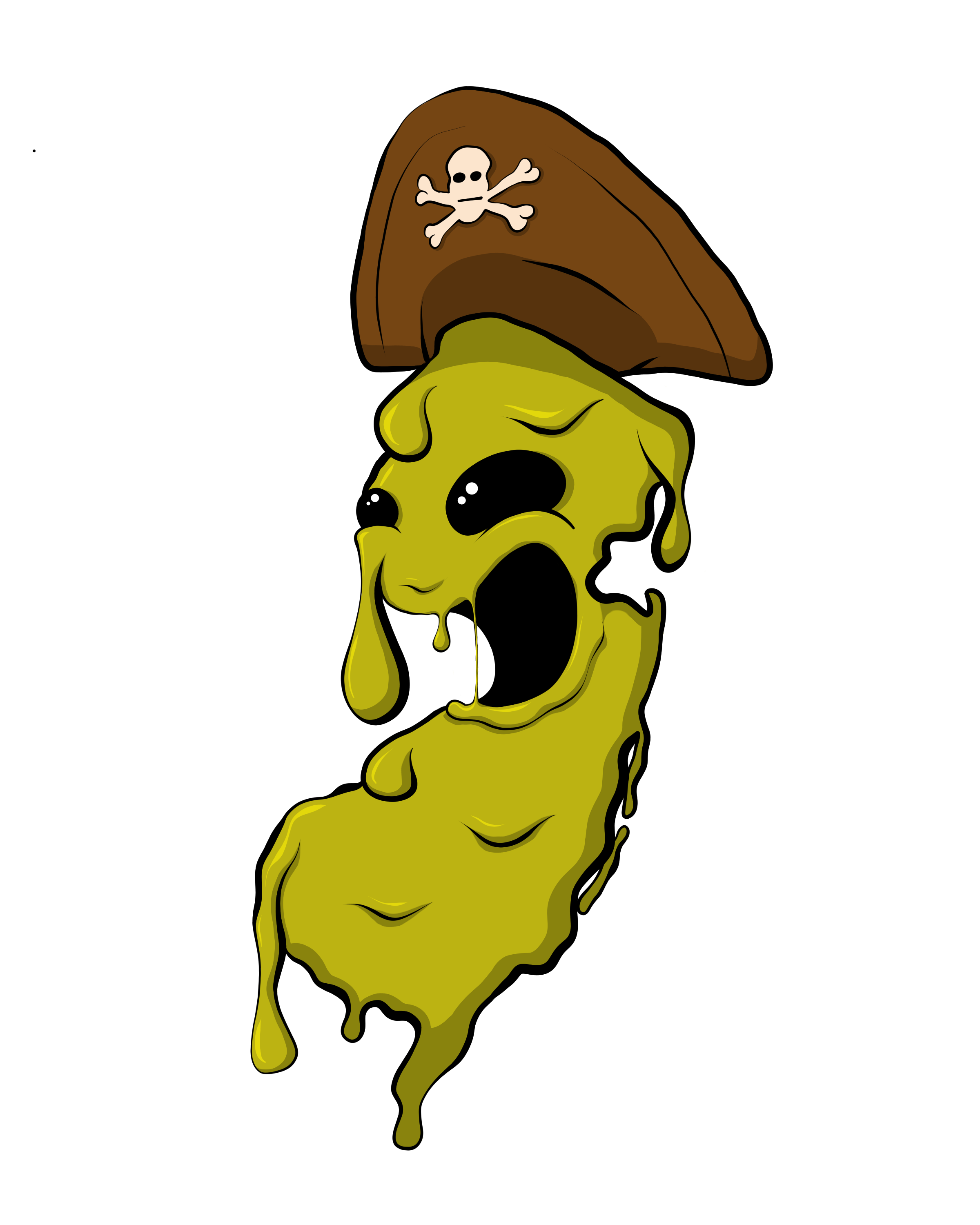 Dirty Jersey Pirate 3 in. sticker