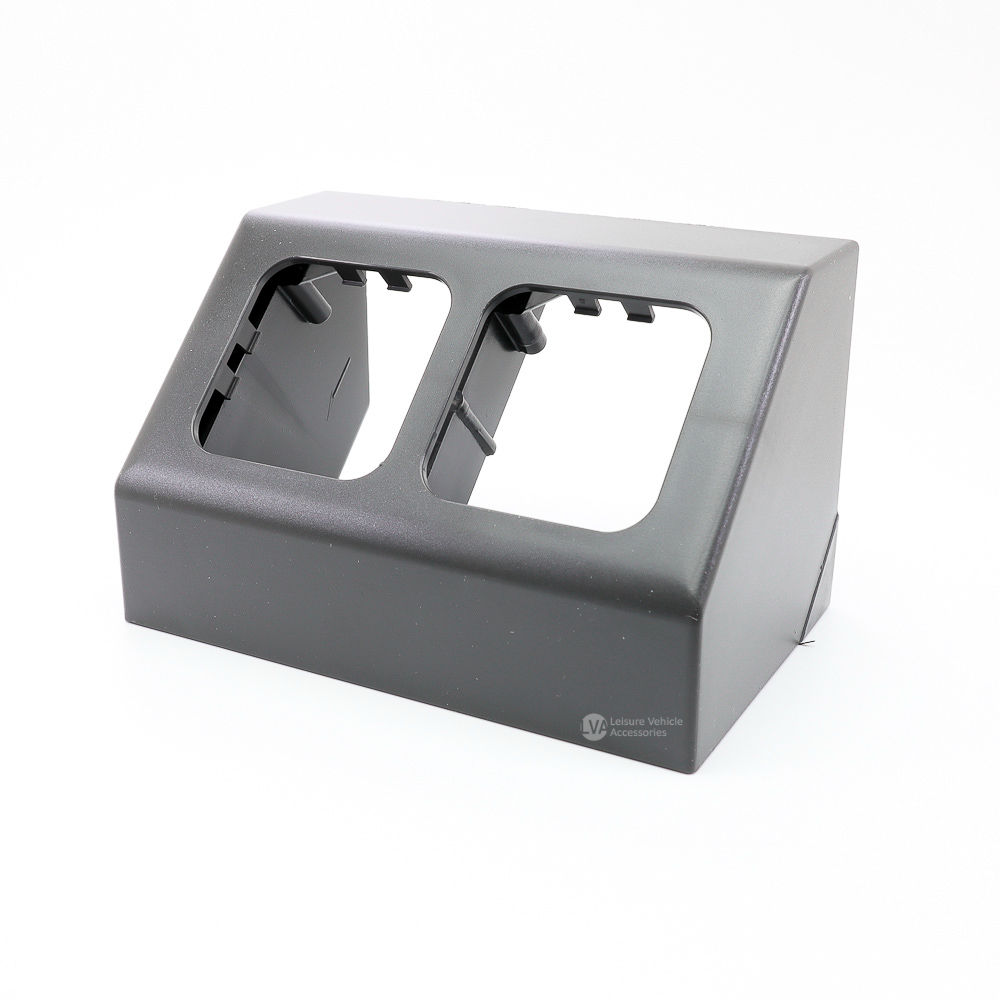 C-Line Double Grey Angled Socket Holder Surface Mount Box - Fits CBE