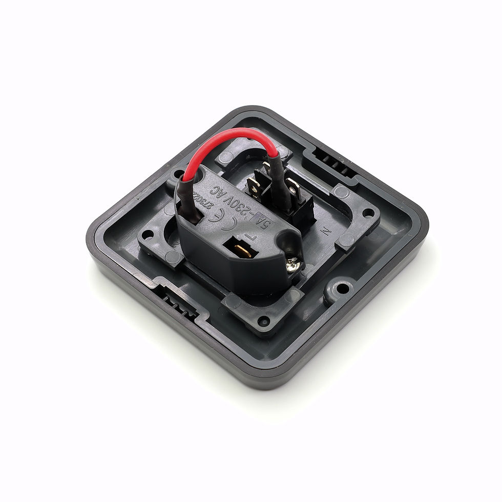 Thumbnail: C-Line Gloss Black 10a Fused Spur Switch for Cookers & Heaters