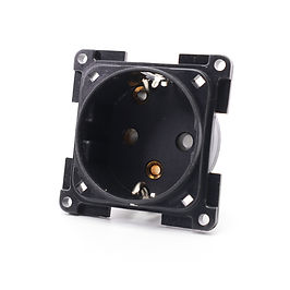 CBE Schuko Socket Mains 230v 16a Continental Euro European Fits C-Line) | Front of the CBE 230V 16A Schuko Socket (CB2.9), LVA product photo