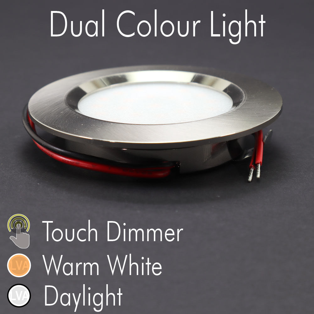 12v LED Touch Control Dual Colour Spot Light for Campers