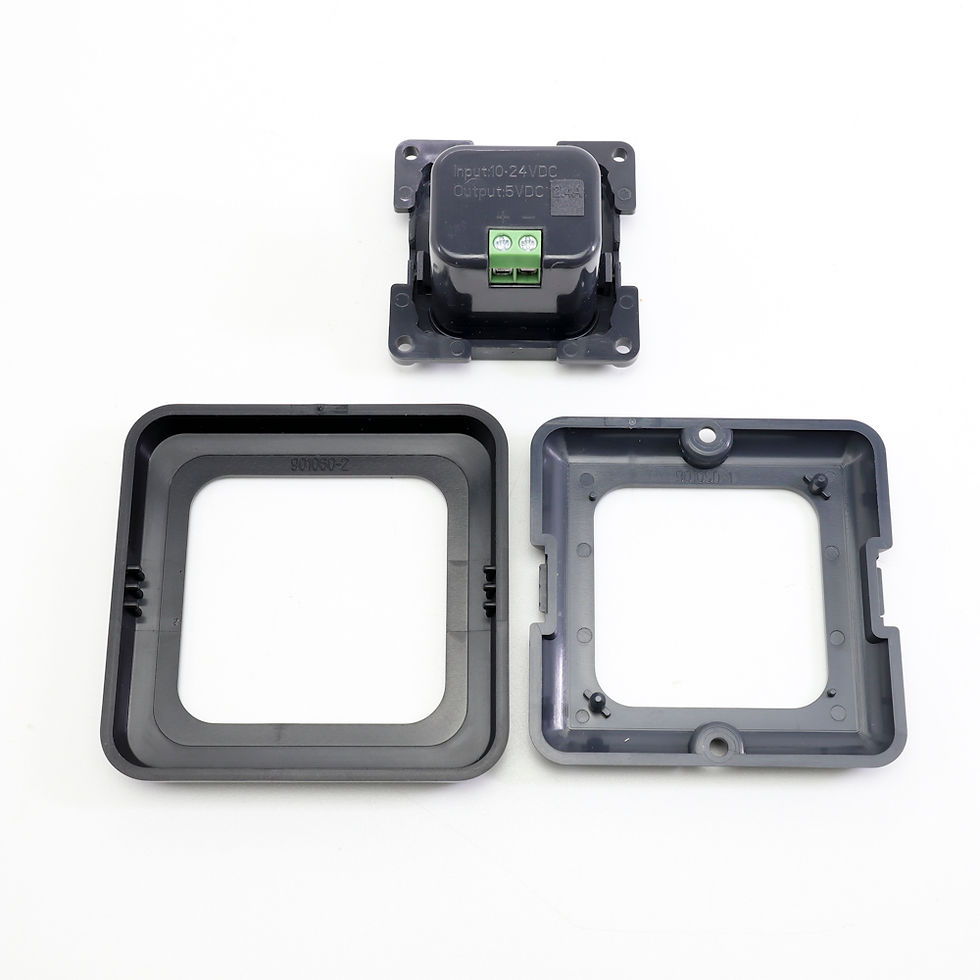 Thumbnail: C-Line Single Gloss Black Frame w/ 12v USB-C USB-A Sockets