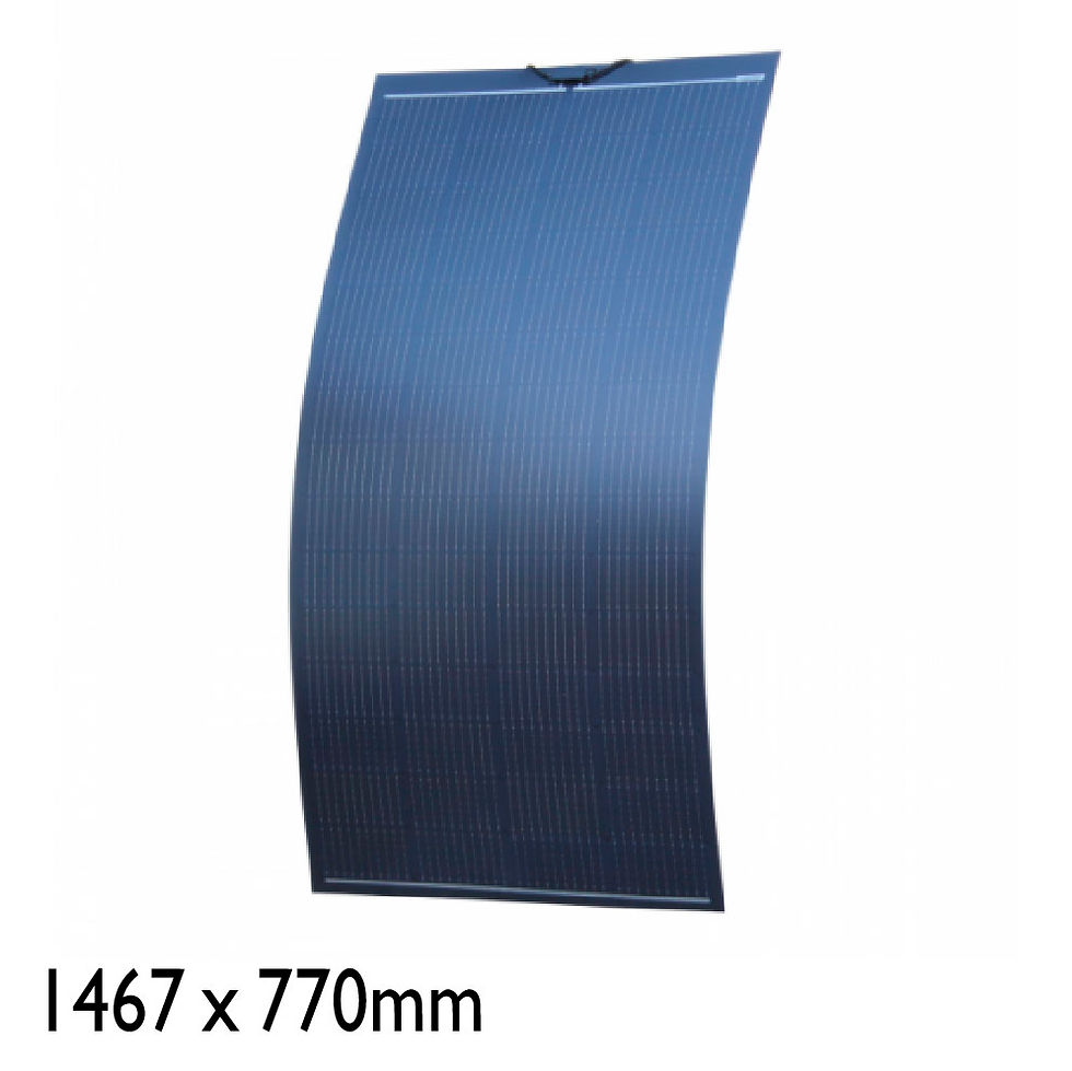 210w 12v Flexible Solar Panel PERC Half-Cut Black MCS Certified