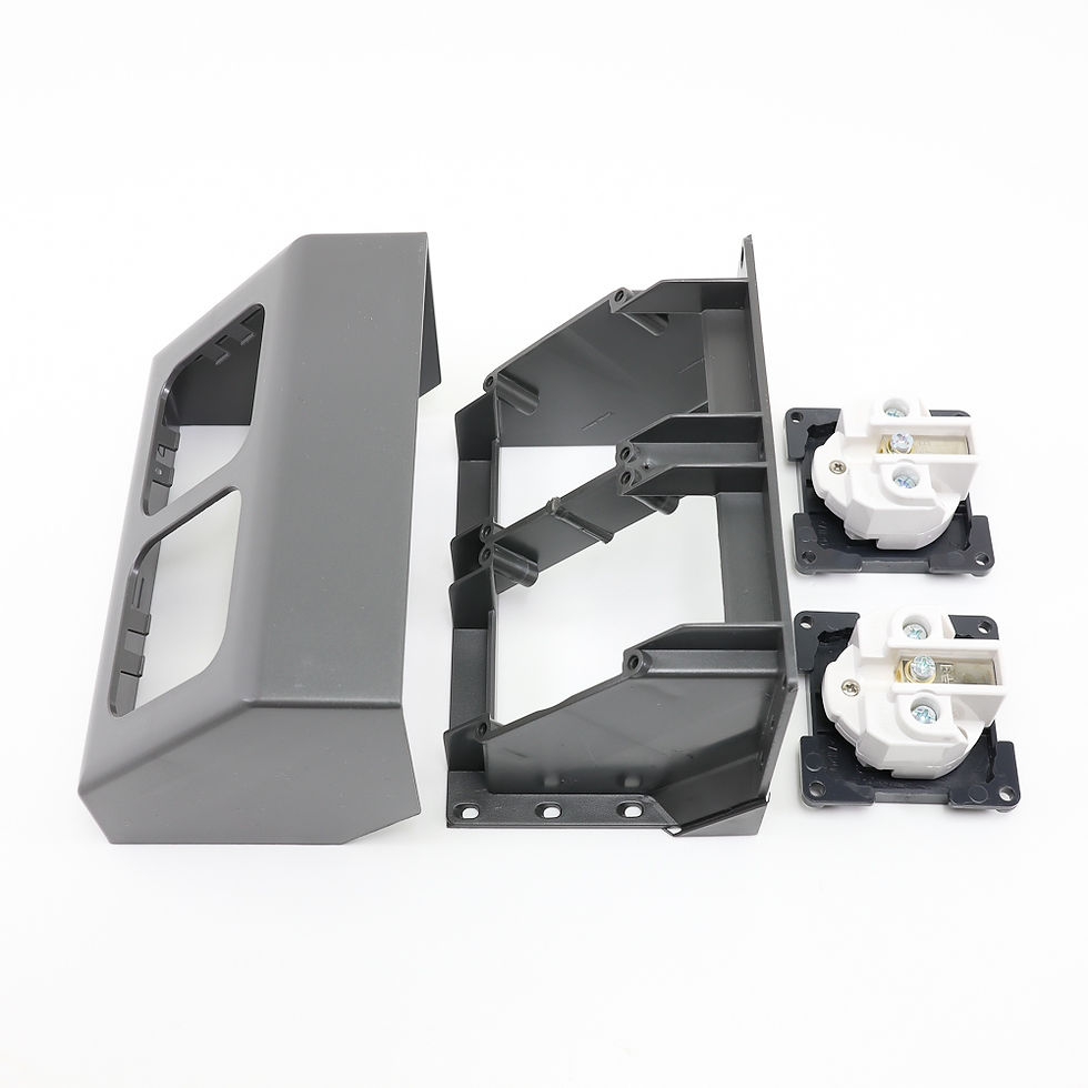 Thumbnail: C-Line Angled Socket Holder Surface Mount Box w/ 2x 240v 13a Sockets