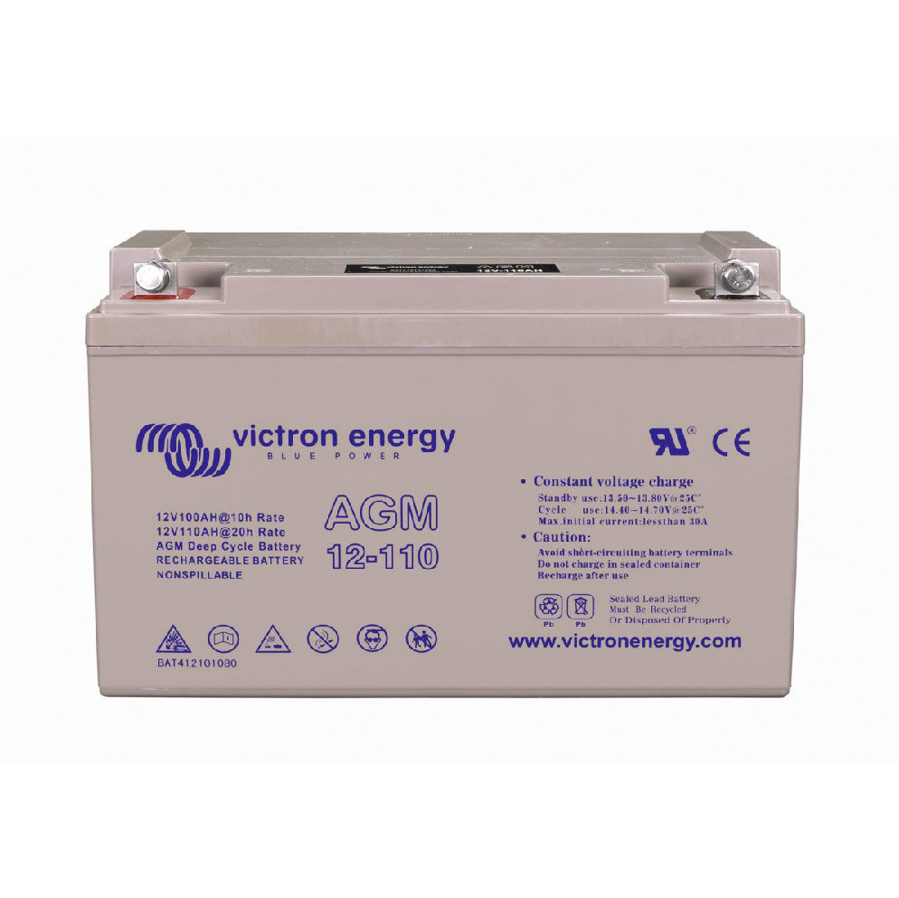 Victron 12v AGM 110Ah Leisure Battery Deep Cycle for Boat or Camper
