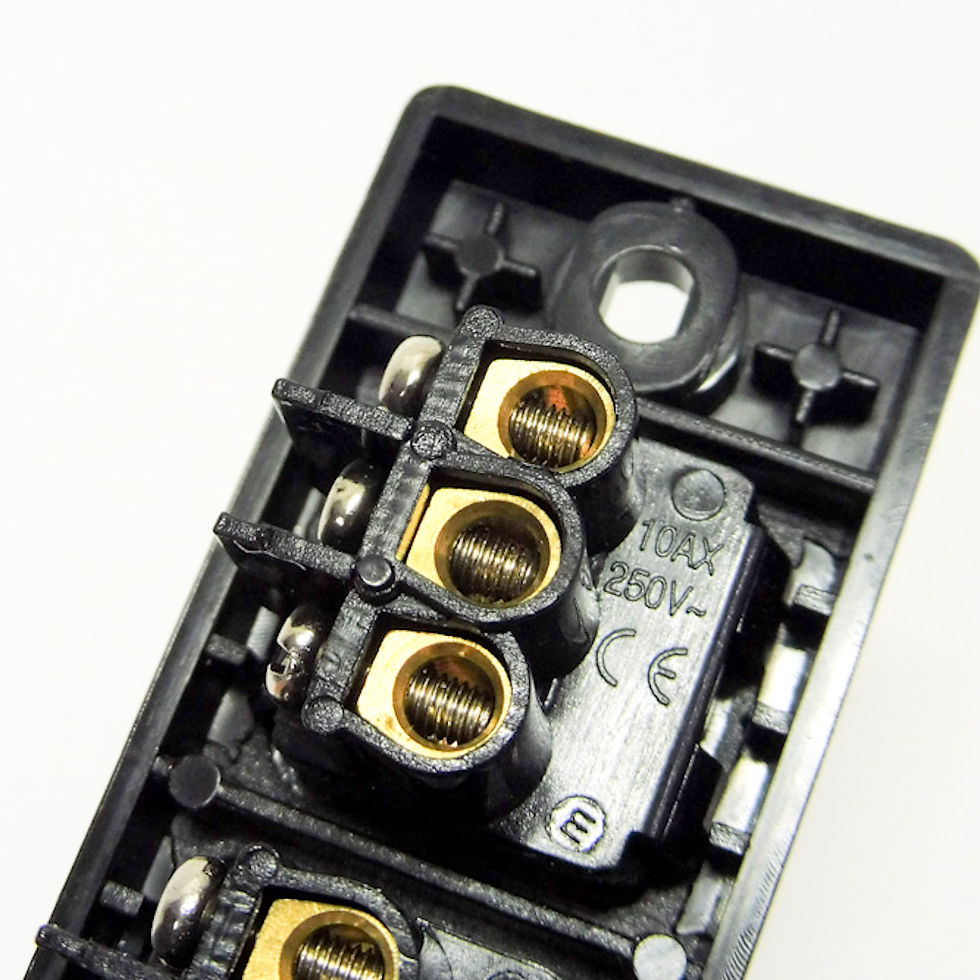 Thumbnail: Architrave slim light switch SPDT motorhome caravan