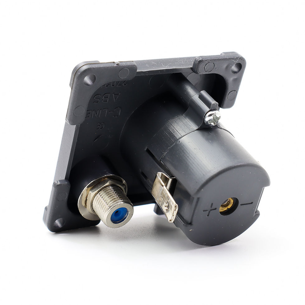 Thumbnail: C-Line Module - Grey 12v Cigarette Type Socket w/ F Type Satellite