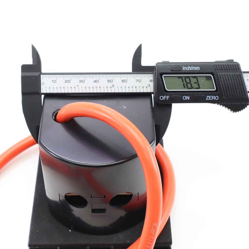 Thumbnail: Black Pre-wired Mains Inlet Electric Campsite 3-Pin Hook-up