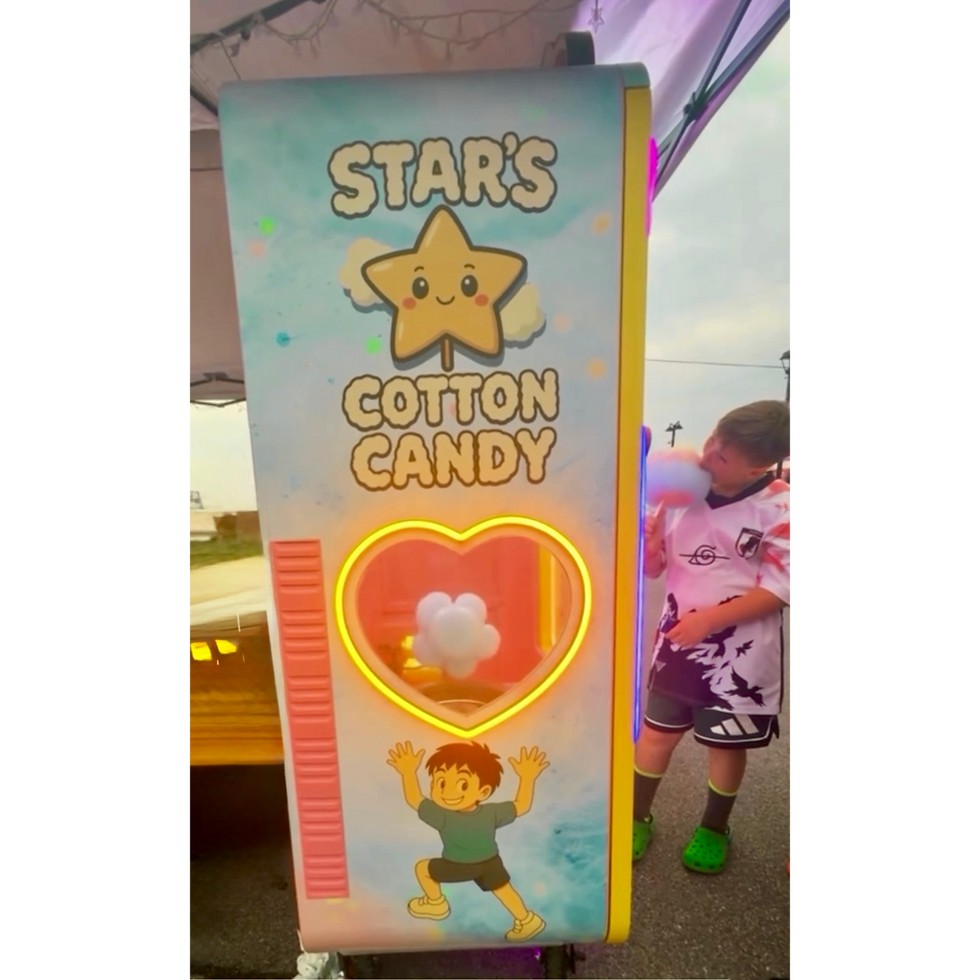 Star's Cotton Candy machine at a private party