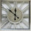 Thumbnail: Roman Numeral  Moving Gears Square Silver Clock