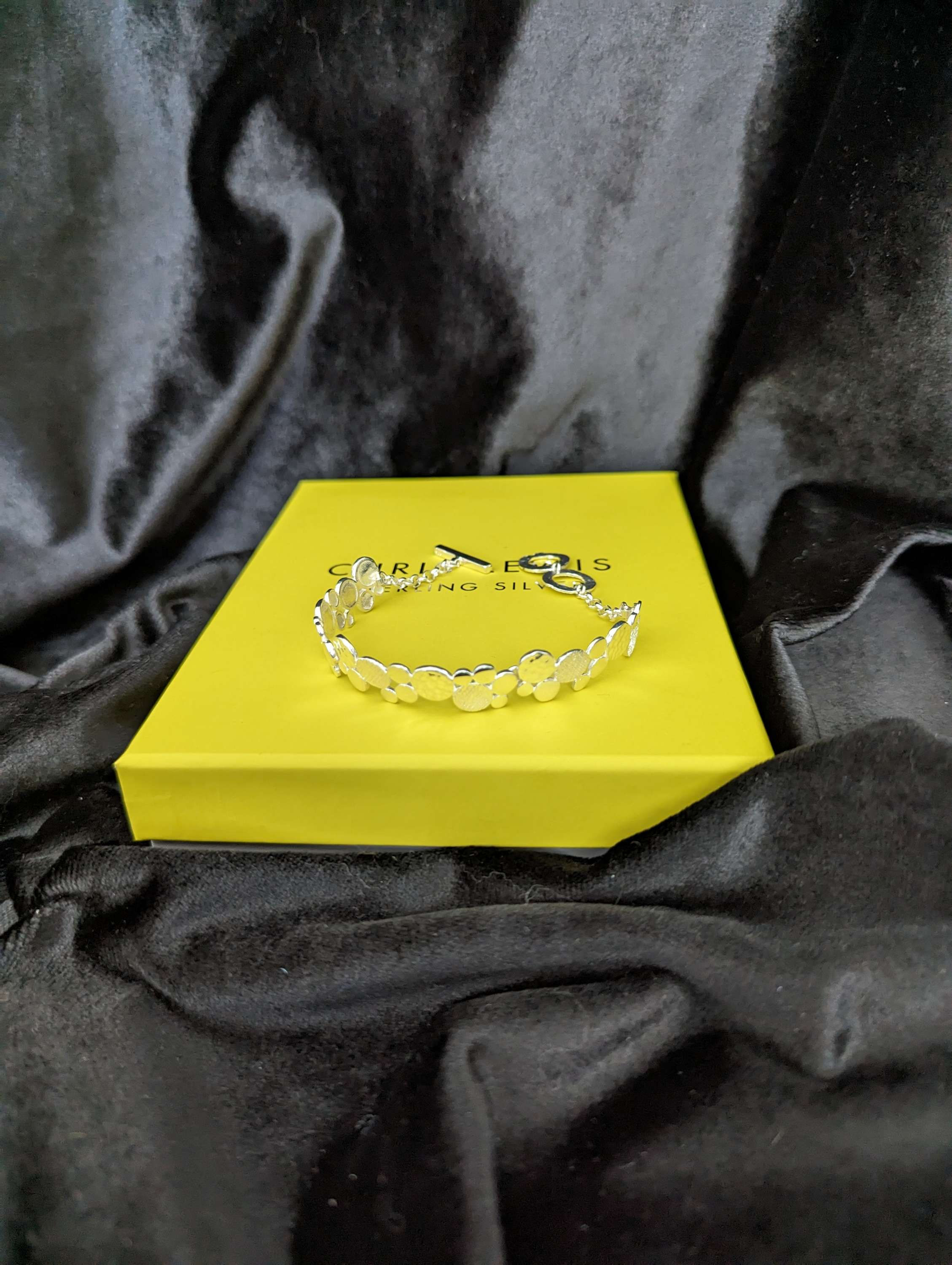 Silver Dot Double Bracelet 