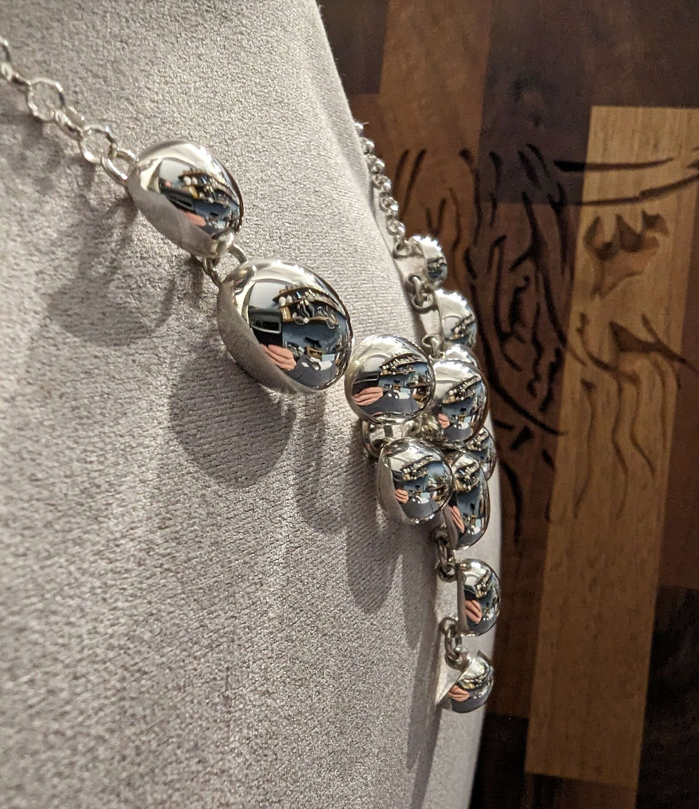 Thumbnail: Polished Pebble Drop Necklace 