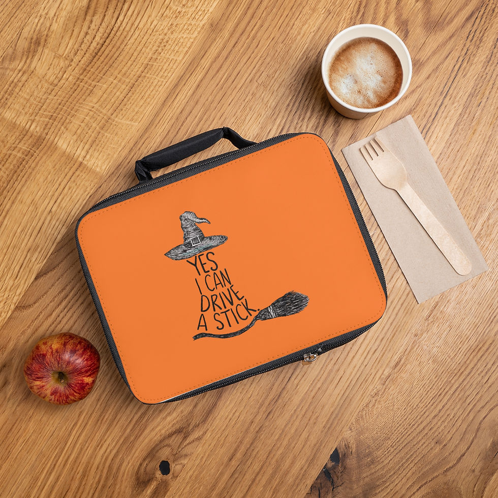 Witchy insulated lunch bag