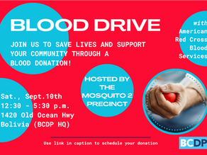 Help save a life! Red Cross blood drive at HQ, hosted by Mosquito 2 Precinct