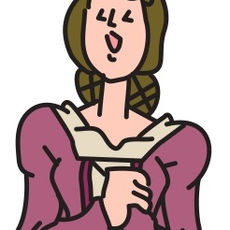 舞台で歌う女性