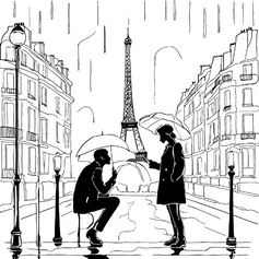 A scene at the Eiffel Tower in French Kiss
