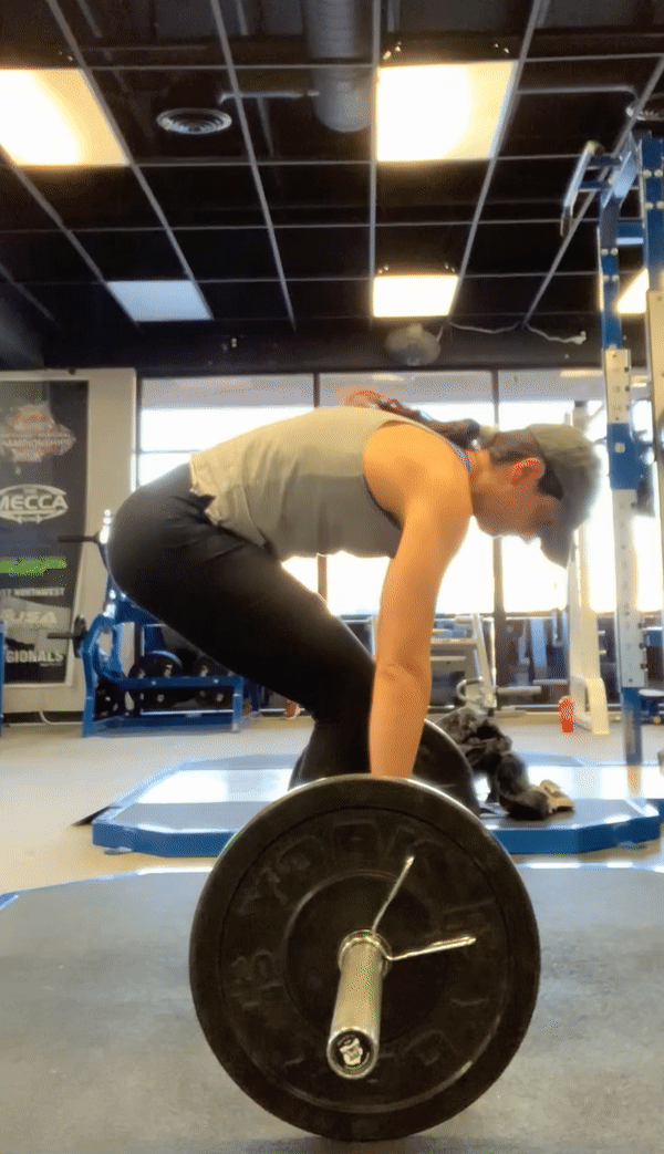 Rounding the lower back
