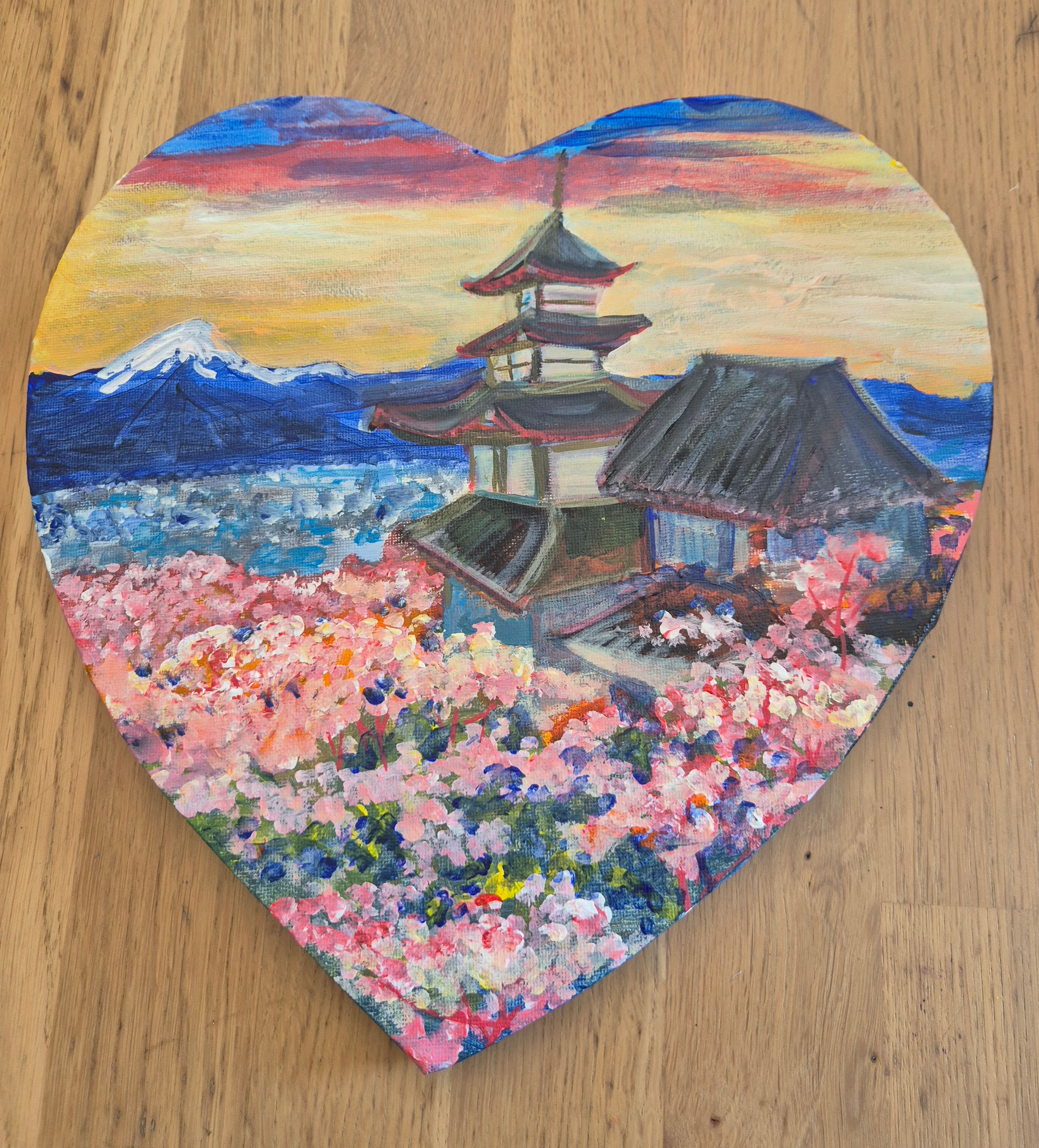 Tableau "Vue de Fujiyoshida"