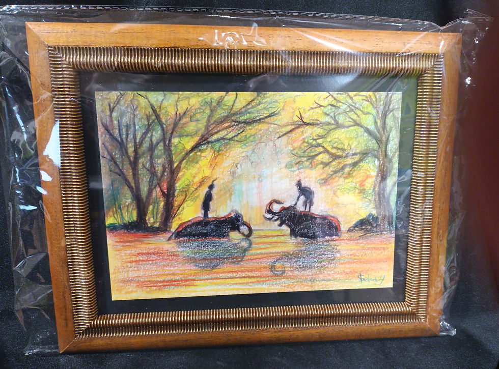 Impression encadrée "Reflet d'Asie"