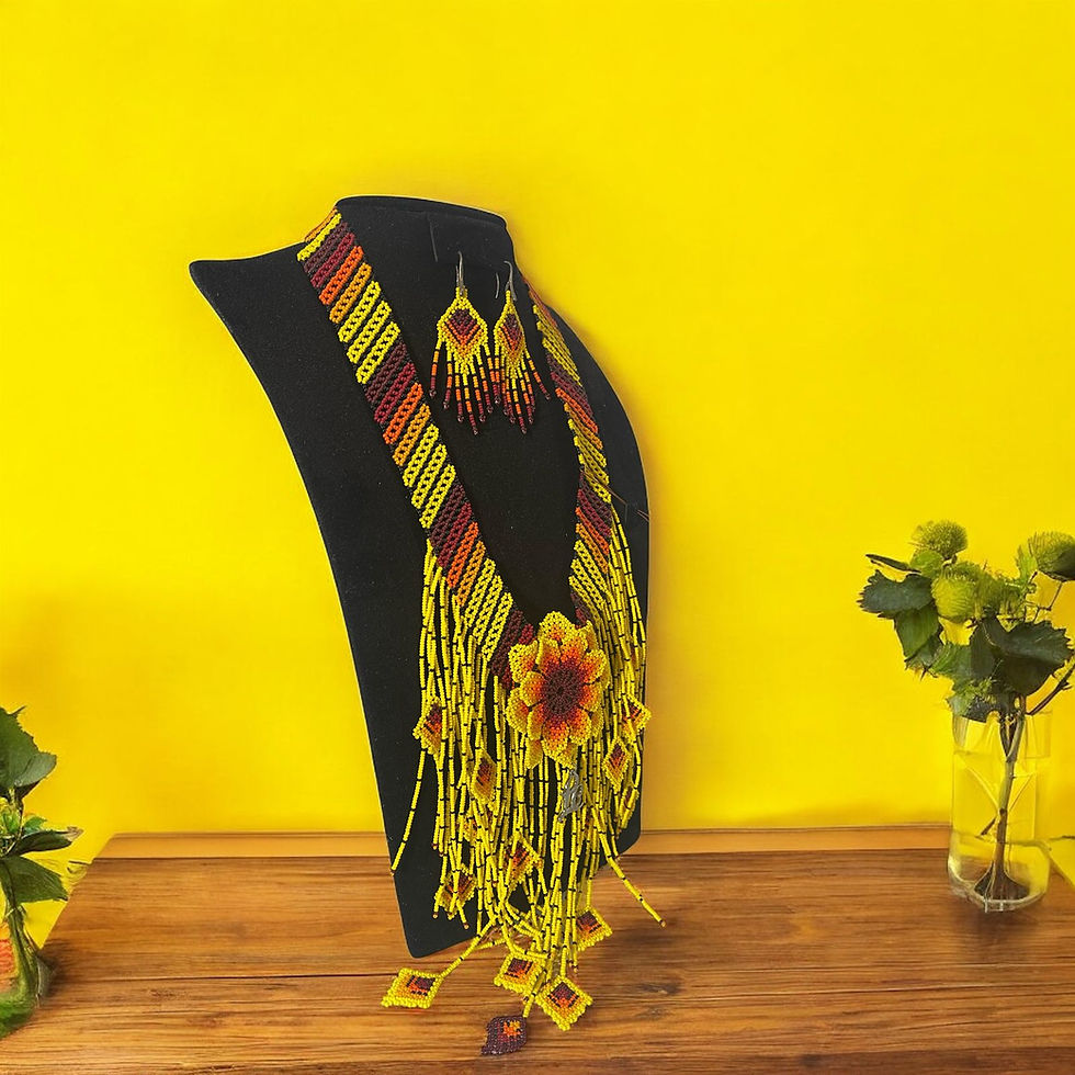 Miniatura: Collar de Chaquira - Artesanía Huichol