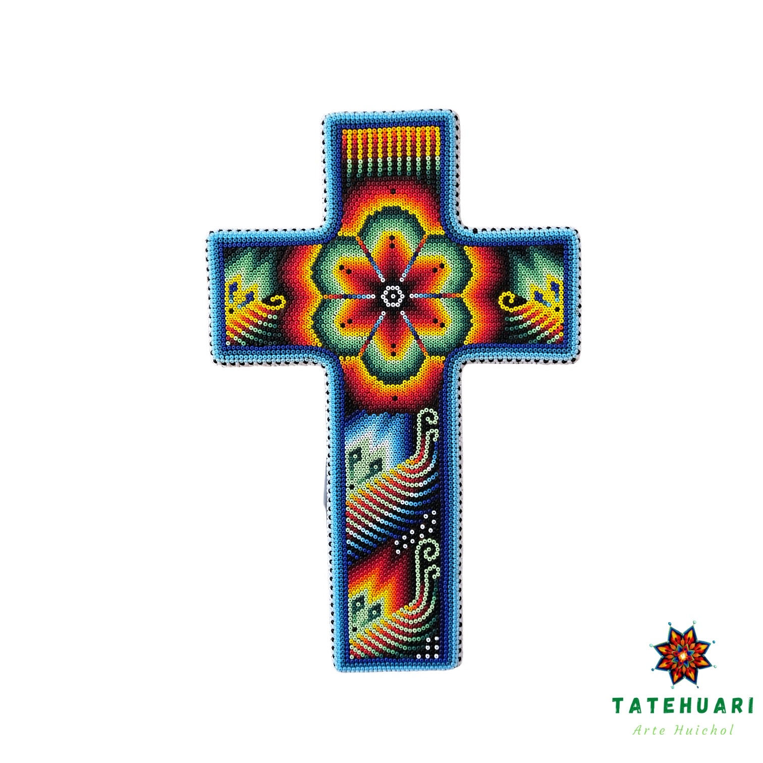 Cruz Con Chaquira  - Arte Huichol
