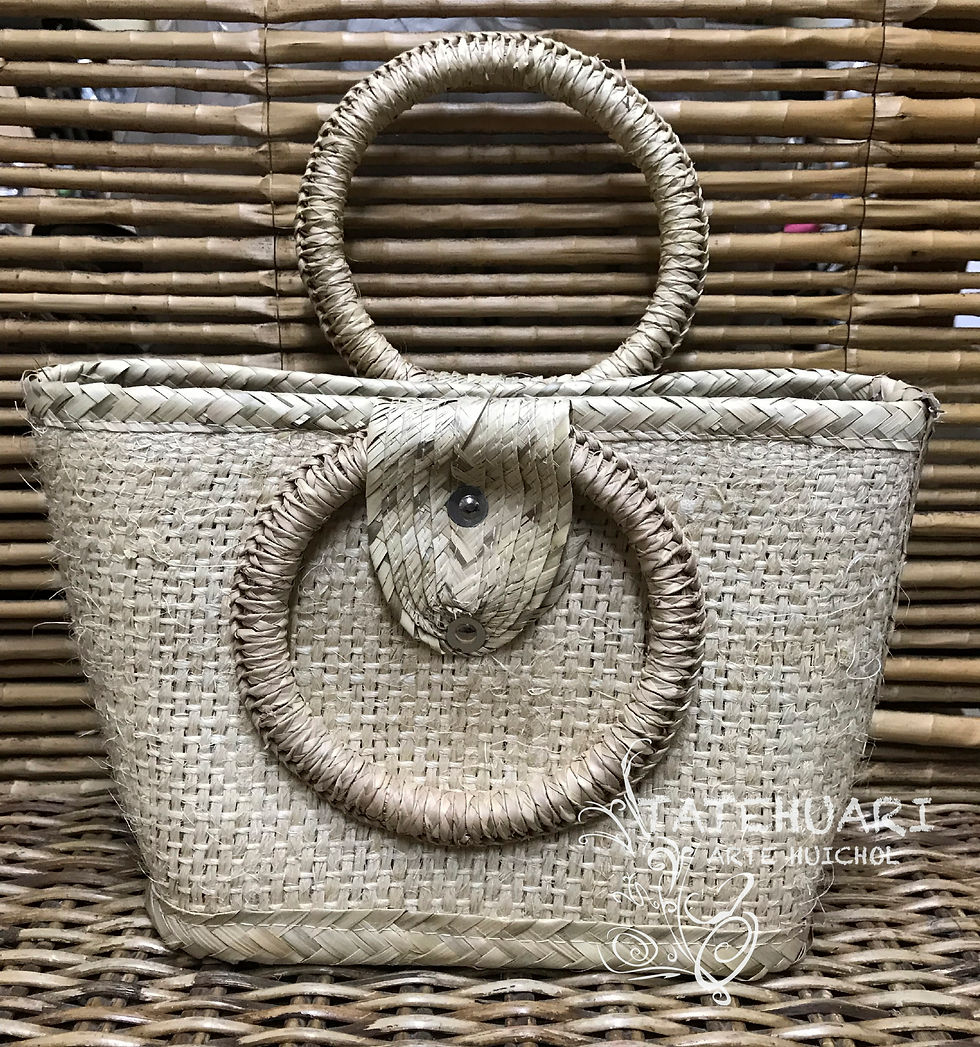 Miniatura: BOLSA ARTESANAL MEXICANA DE PALMA MEDIANA