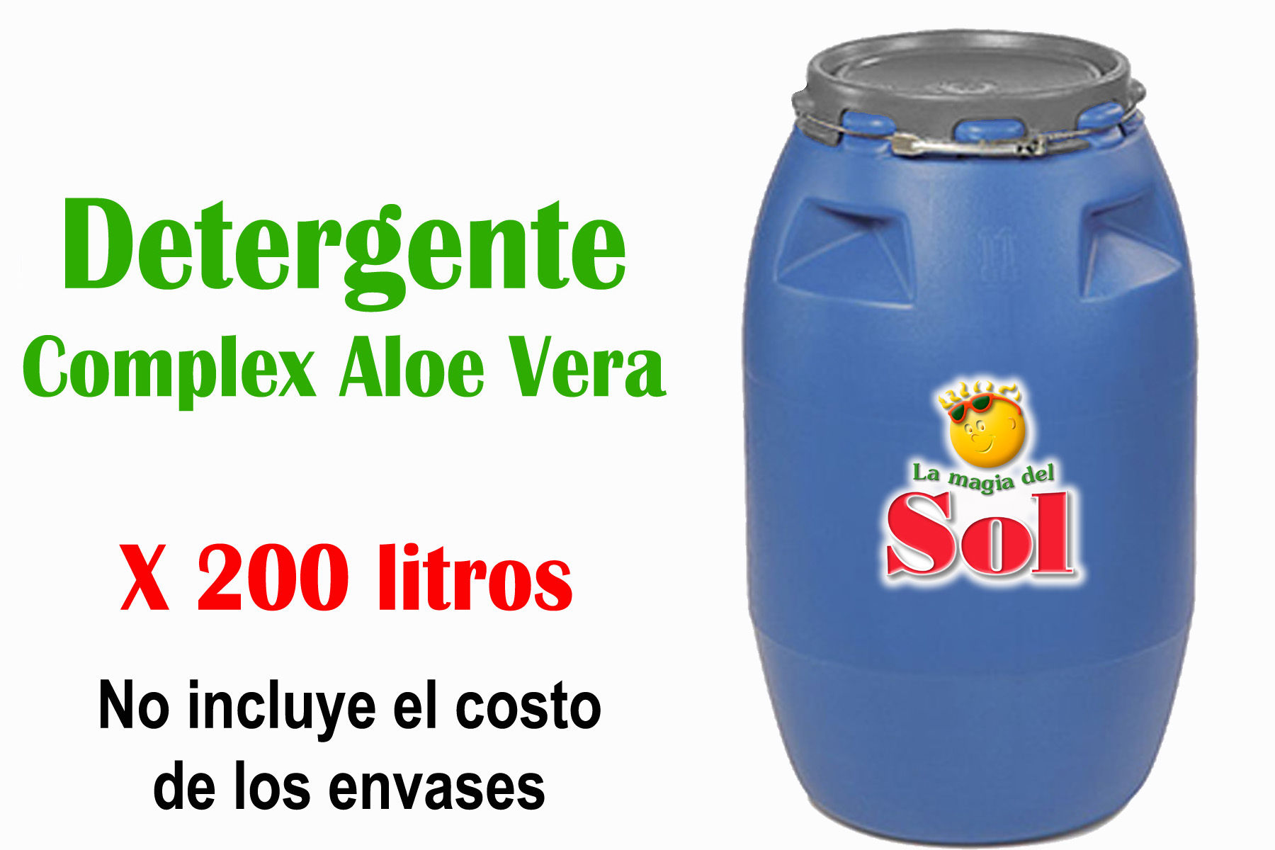 Detergente Complex Aloe Vera X 200 Litros