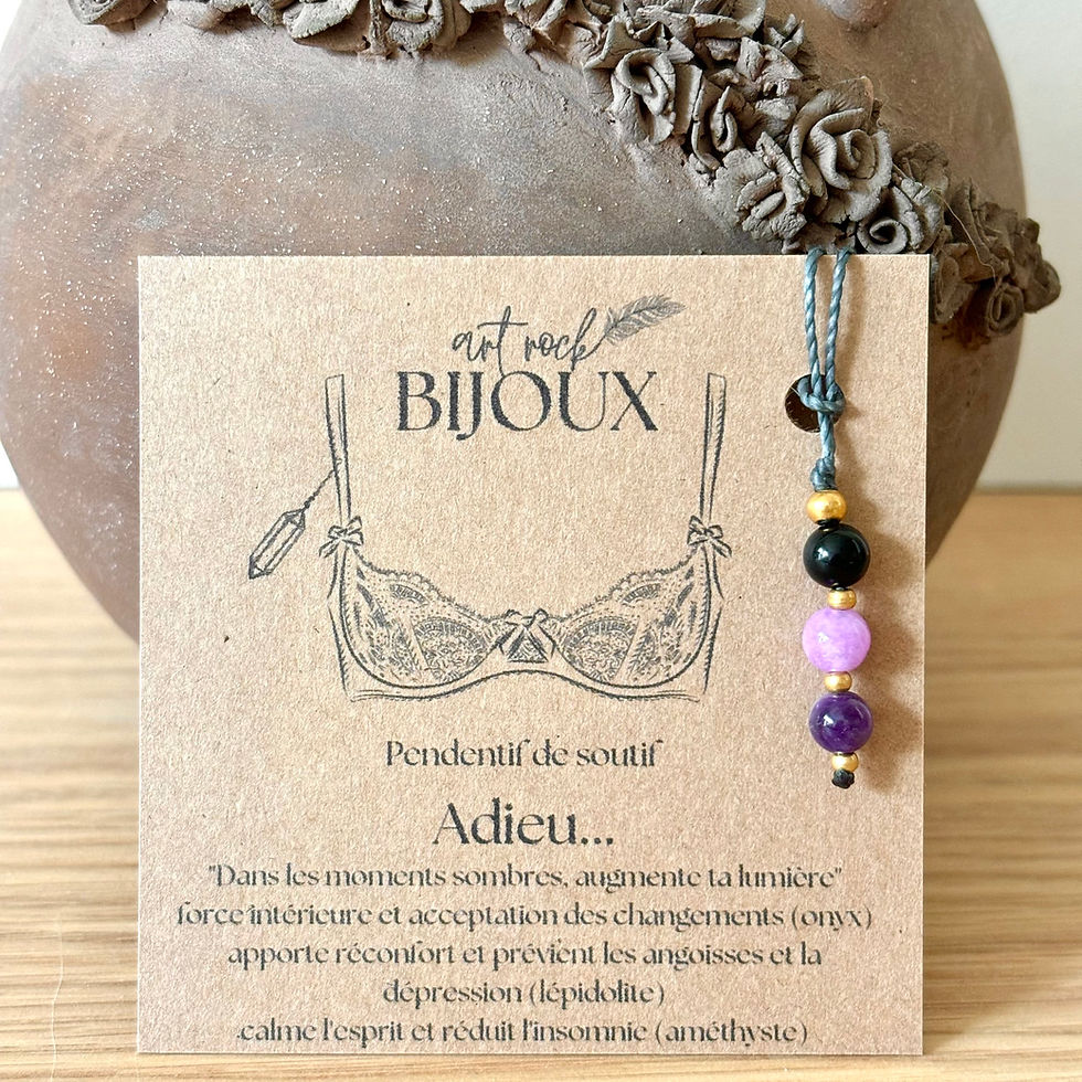 Miniature : « Adieu » Pendentif de soutif