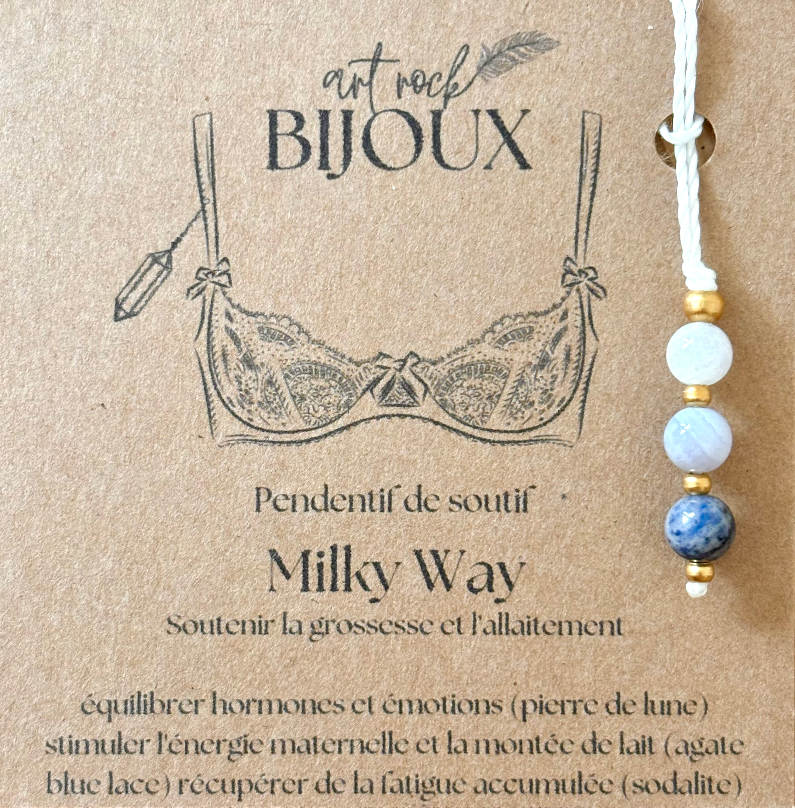 « Milky Way » Pendentif de soutif