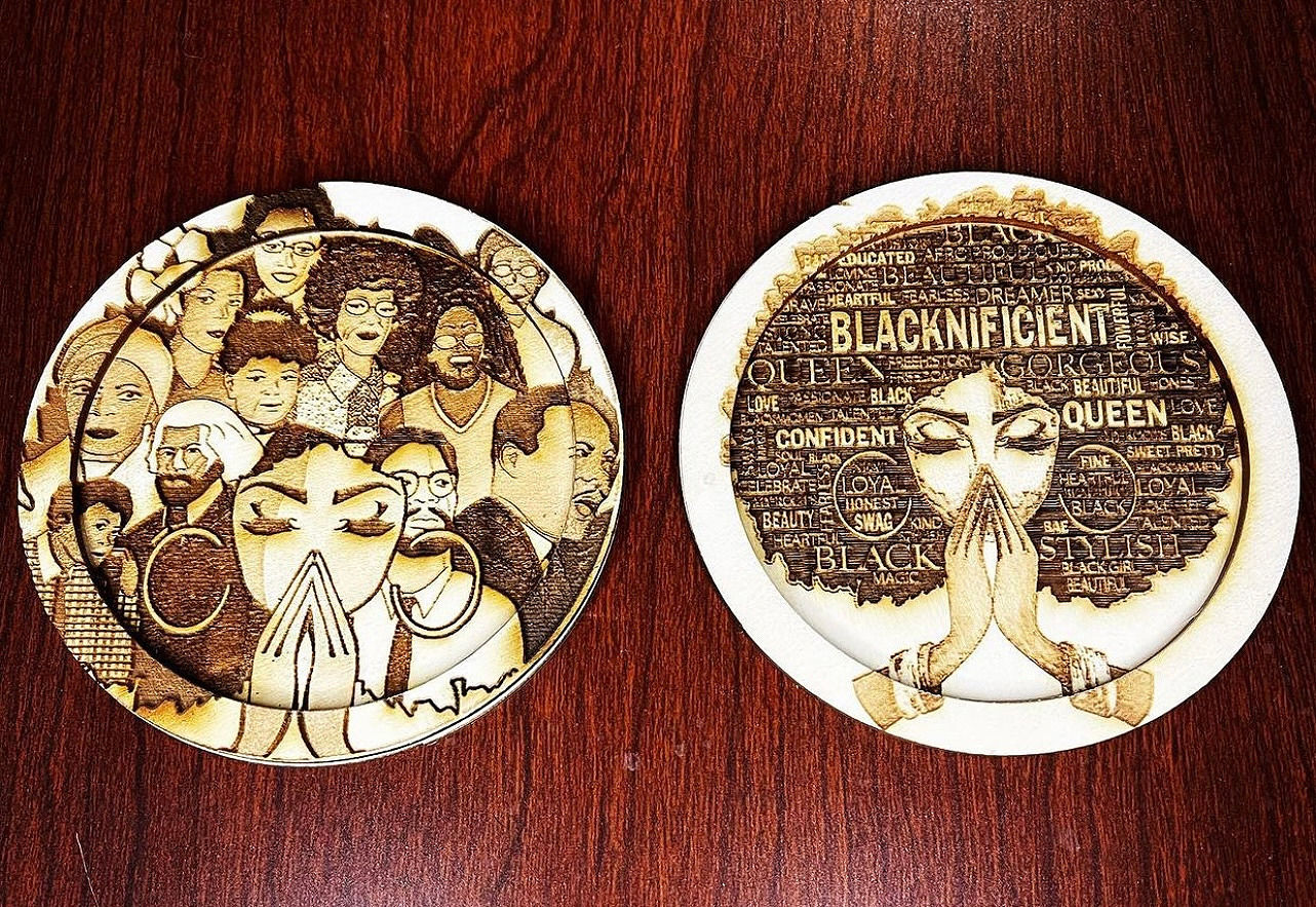 Engraved Inspirational Wooden Coasters