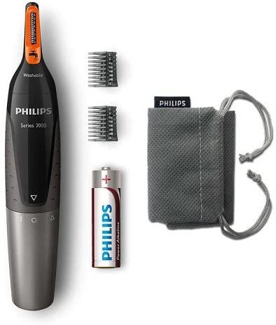 Philips NT3160/10 - Recortador de vello, nariz y orejas, resistente al agua