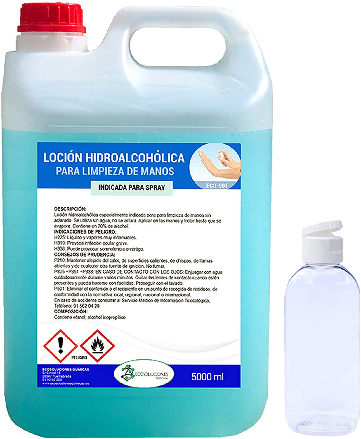 Ecosoluciones Químicas ECO- 901 | 5 litros | Loción Hidroalcohólica para manos 7