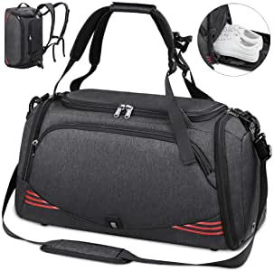 NUBILY Bolsa Deporte Hombre Bolsas Gimnasio, Bolso Fin de Semana Viaje