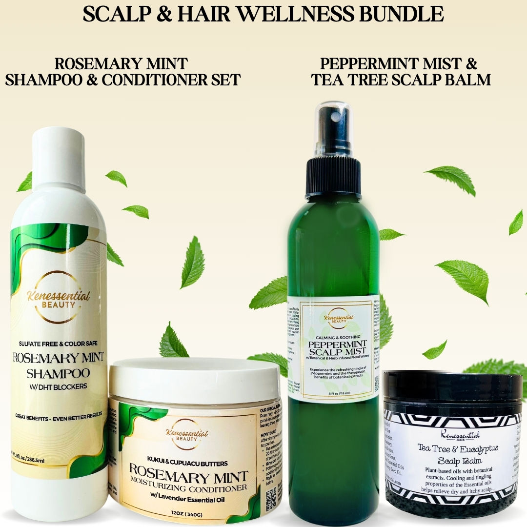 Scalp and Hair Wellness Bundle with Kenessential Beauty