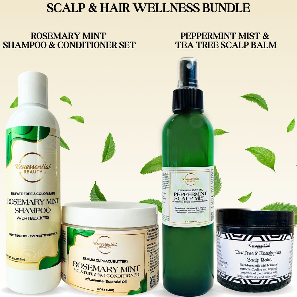 Scalp and Hair Wellness Bundle with Kenessential Beauty