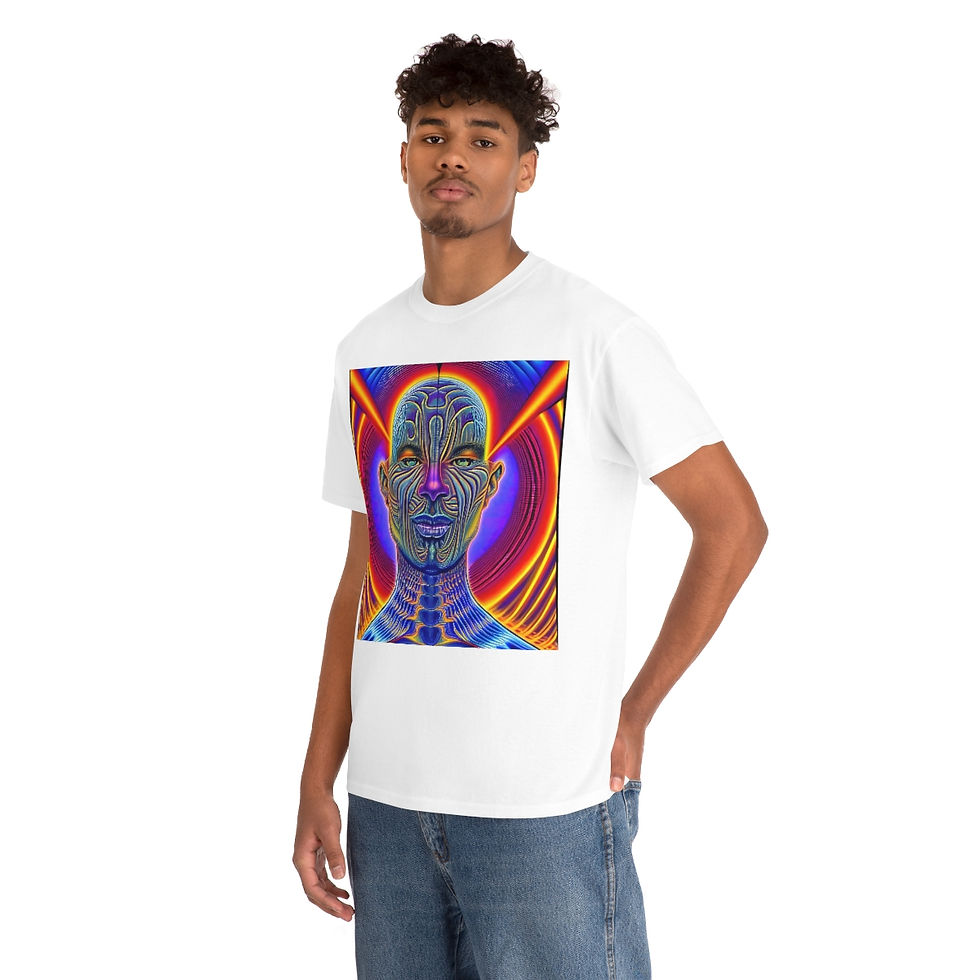 Thumbnail: Psychedelic Symmetry - Unisex Heavy Cotton Tee