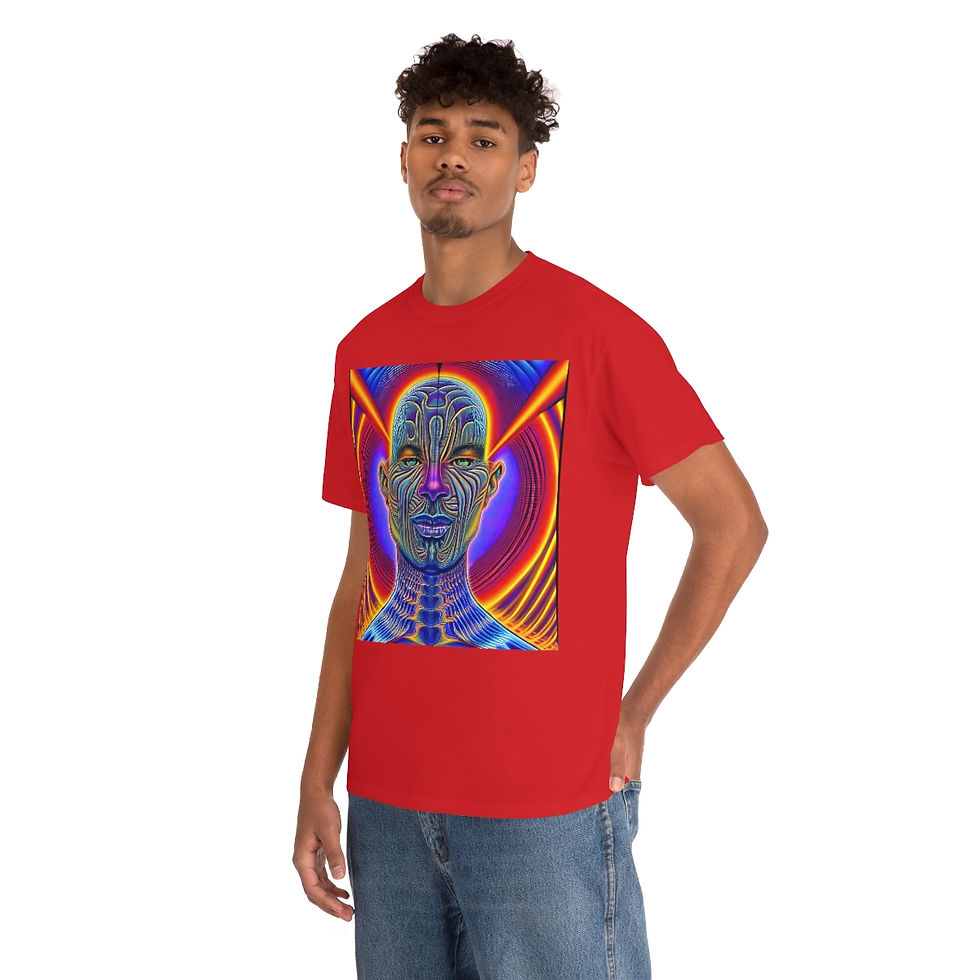 Thumbnail: Psychedelic Symmetry - Unisex Heavy Cotton Tee