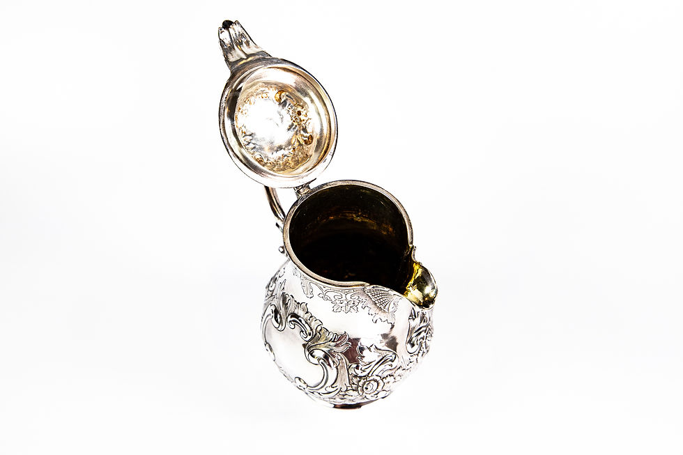 Thumbnail: Anglo Indian Colonial Silver Coffee Pot by C.Nephew & co.1850