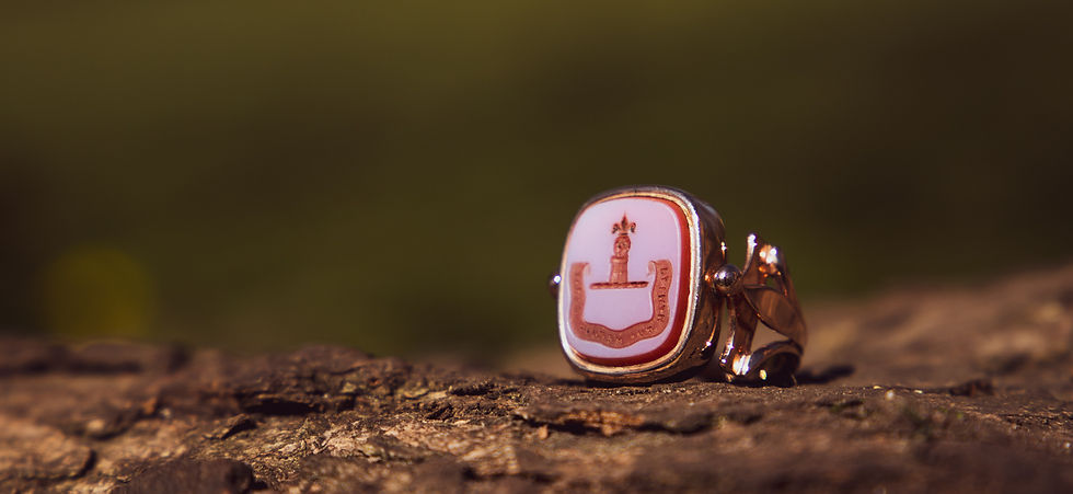 Thumbnail: Georgian 15ct Rose Gold Intaglio Ring Double Sided