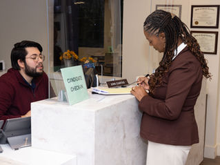 Candidate signing in