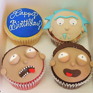 Image of 6 x Rick and Morty Cupcakes