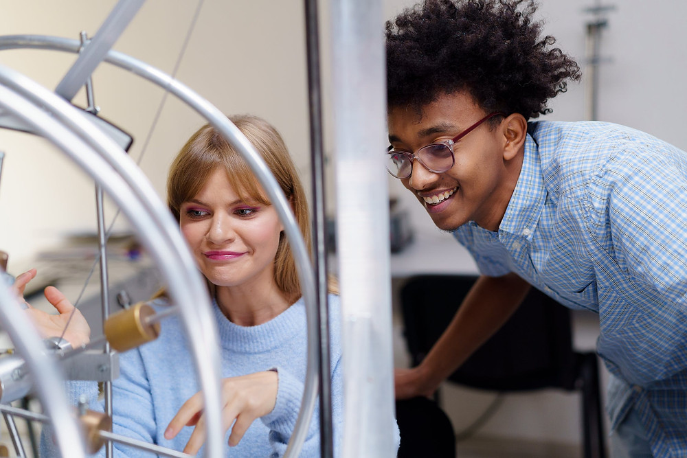 Girl completing work experience for graduate job