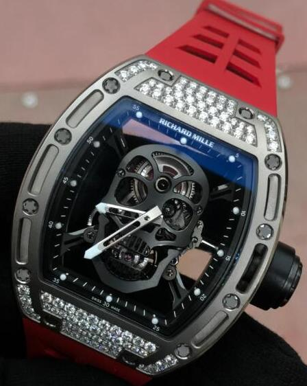 Richard Mille RM 52 TOURBILLON SKULL Titanium Diamonds content media