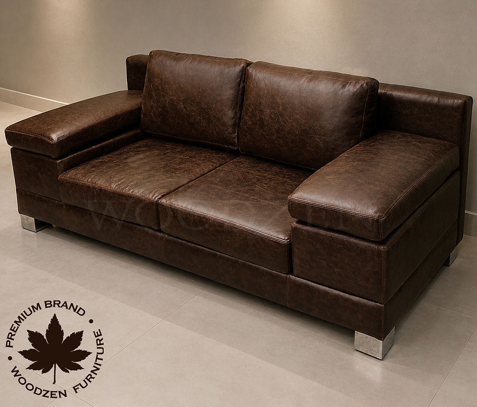 SOFA CUERO NATURAL
